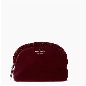 ♥️SOLD♥️ NWT Kate Spade Velvet Cosmetic Bag